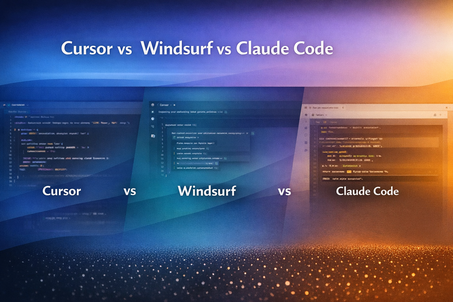 Cursor vs windsurf vs claude code
