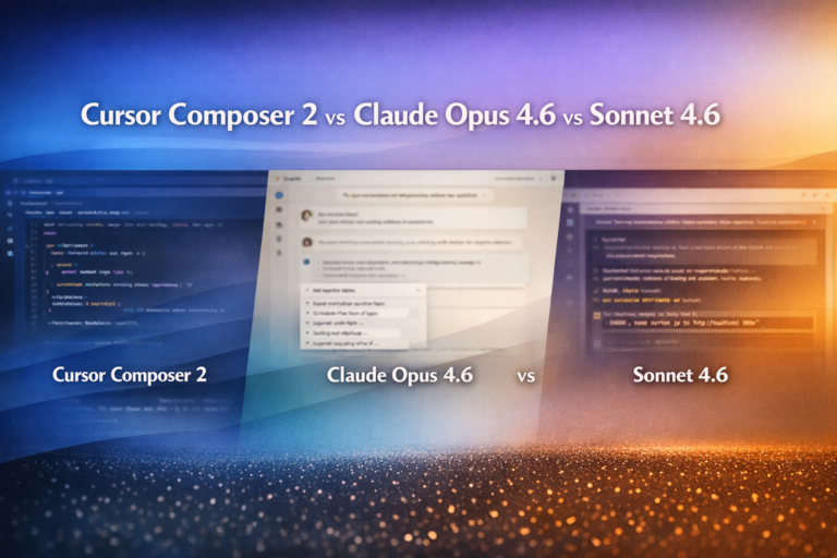 Cursor Composer 2 vs Claude Opus 4.6 vs Sonnet 4.6 in 2026: Which Model ...